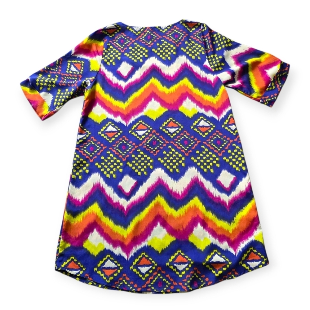 EVERLY Anthrpologie Women's Geometric Tunic Shift Dress, Size Small - Picture 2 of 7
